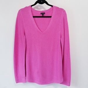 Talbots Pink V-Neck Knitted Sweater
